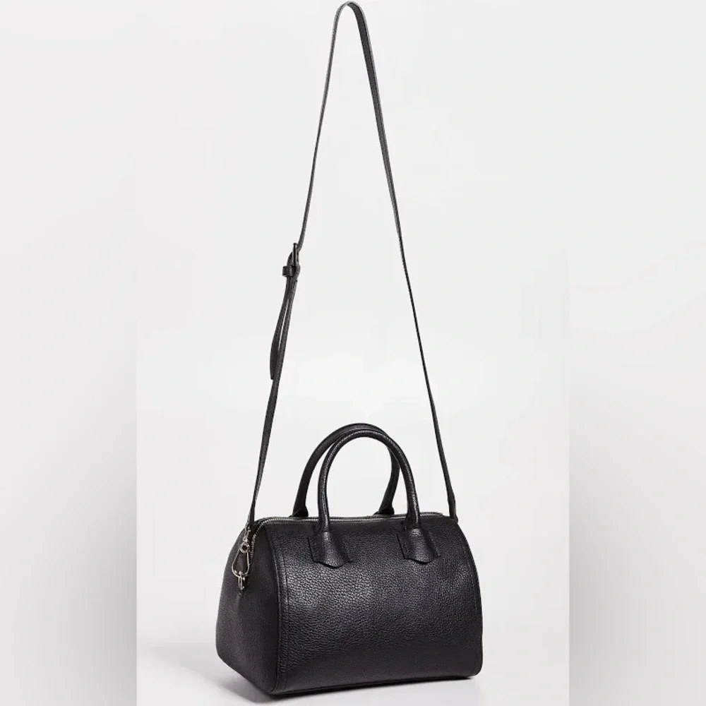 Furla Alba Pebbled Leather Satchel Crossbody Baby - Picture 2 of 10